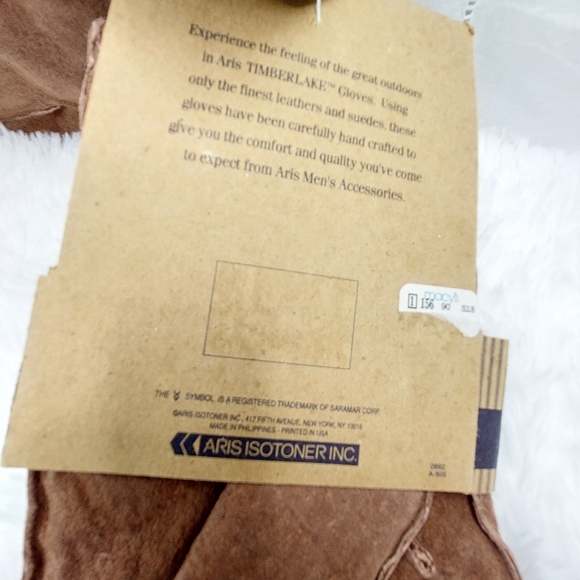 Aris Thinsulate Isotoners mens gloves brown XL - Picture 8 of 12